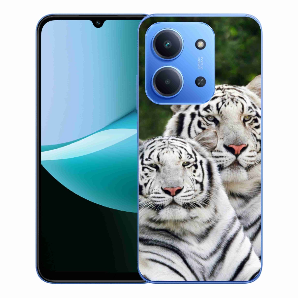 Gélový kryt mmCase na Xiaomi Redmi 15C 4G/5G (173mm) - bieli tigre