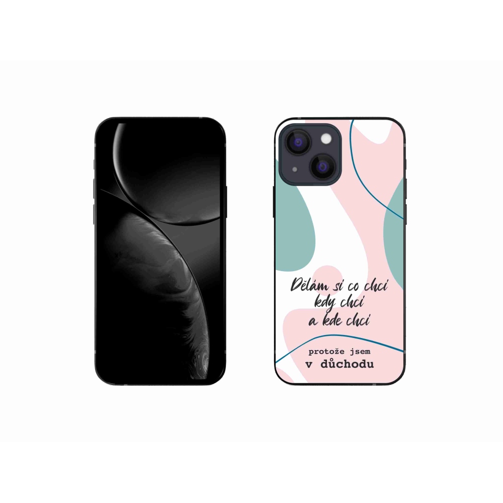 Gélový kryt mmCase na iPhone 13 mini 5.4 - vtipný text 10 biele pozadie