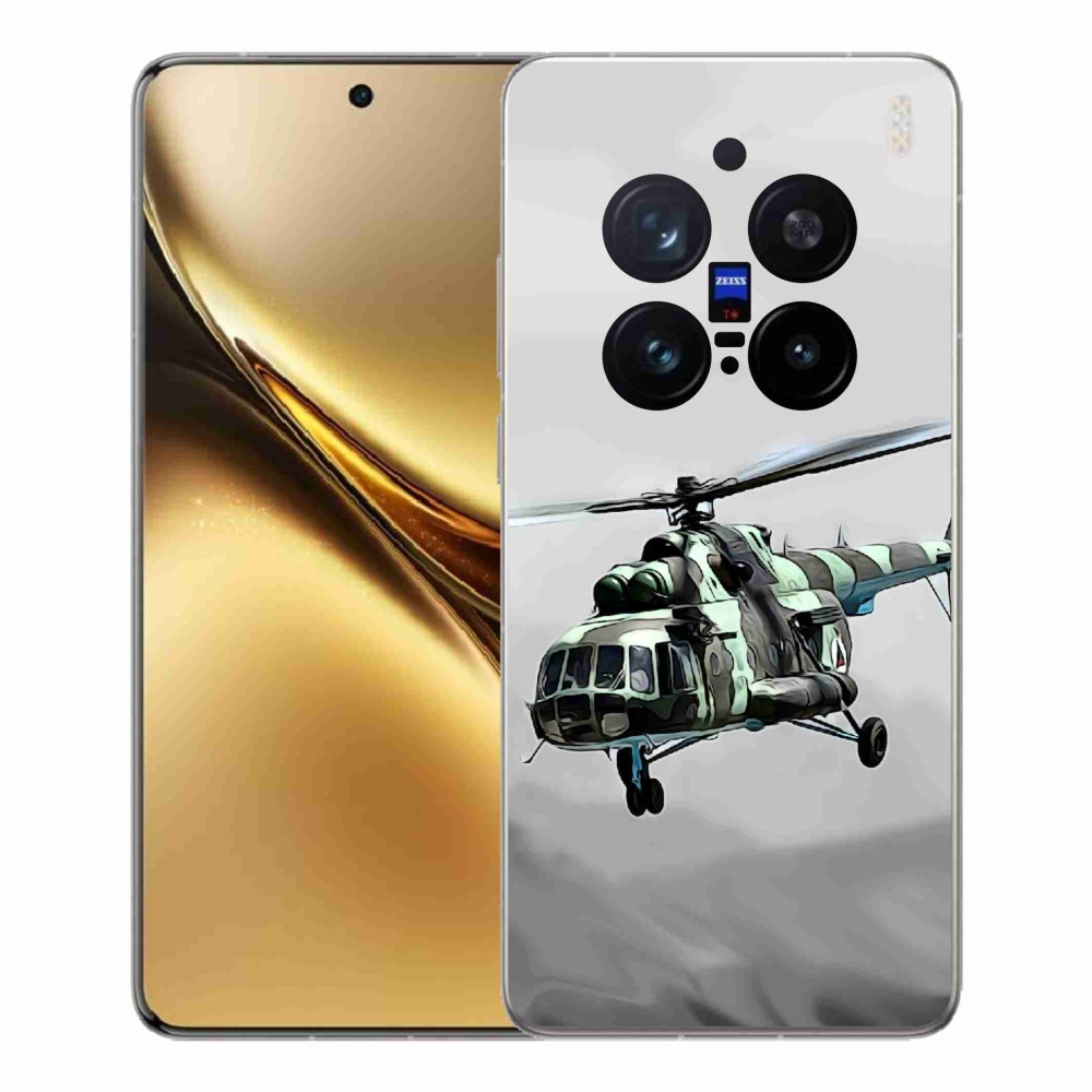 Gélový kryt mmCase na Vivo X200 Pro 5G - vojenský vrtuľník