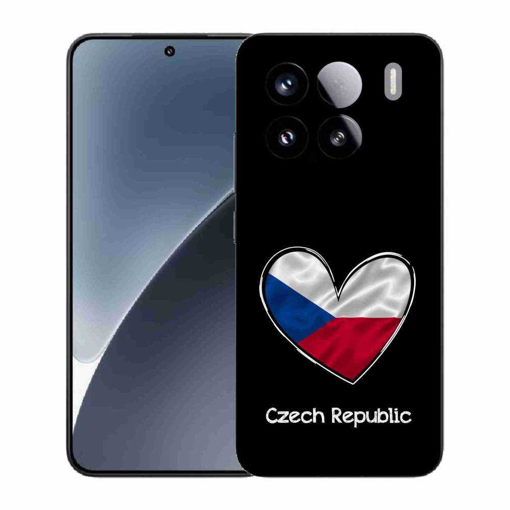 Gélový kryt mmCase na Xiaomi 15 - vlajka srdca čierne pozadie