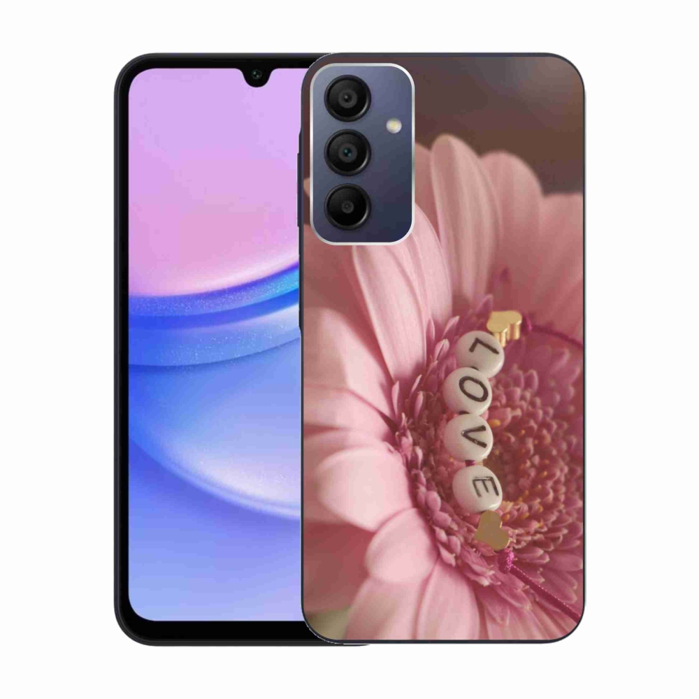 Gélový kryt mmCase na Samsung Galaxy A15 4G/5G - prívesok love