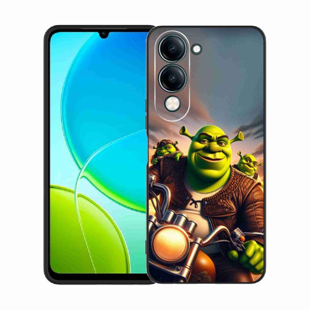 Gélový kryt mmCase na Vivo Y29s 5G - shrek na motorke