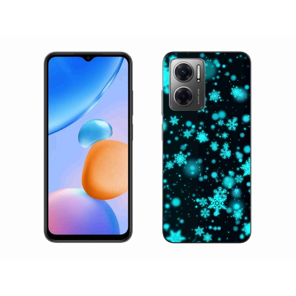 Gélový kryt mmCase na Xiaomi Redmi 10 5G - snehové vločky 1