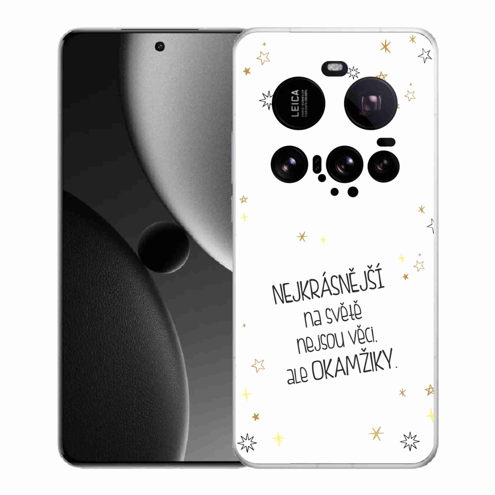 Gélový kryt mmCase na Xiaomi 15 Ultra - citát 4 biele pozadie