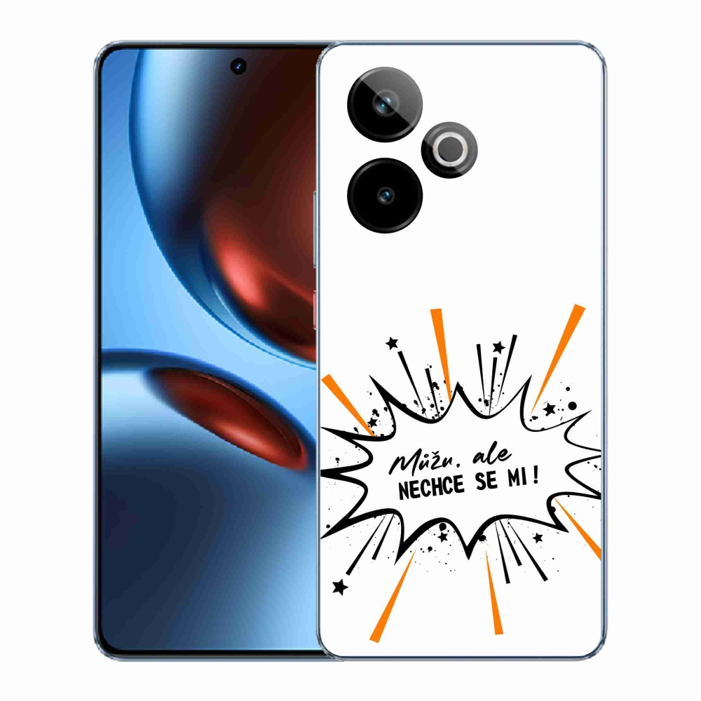 Gélový kryt mmCase na Realme GT 7 5G/GT 7T 5G - vtipný text 11 biele pozadie
