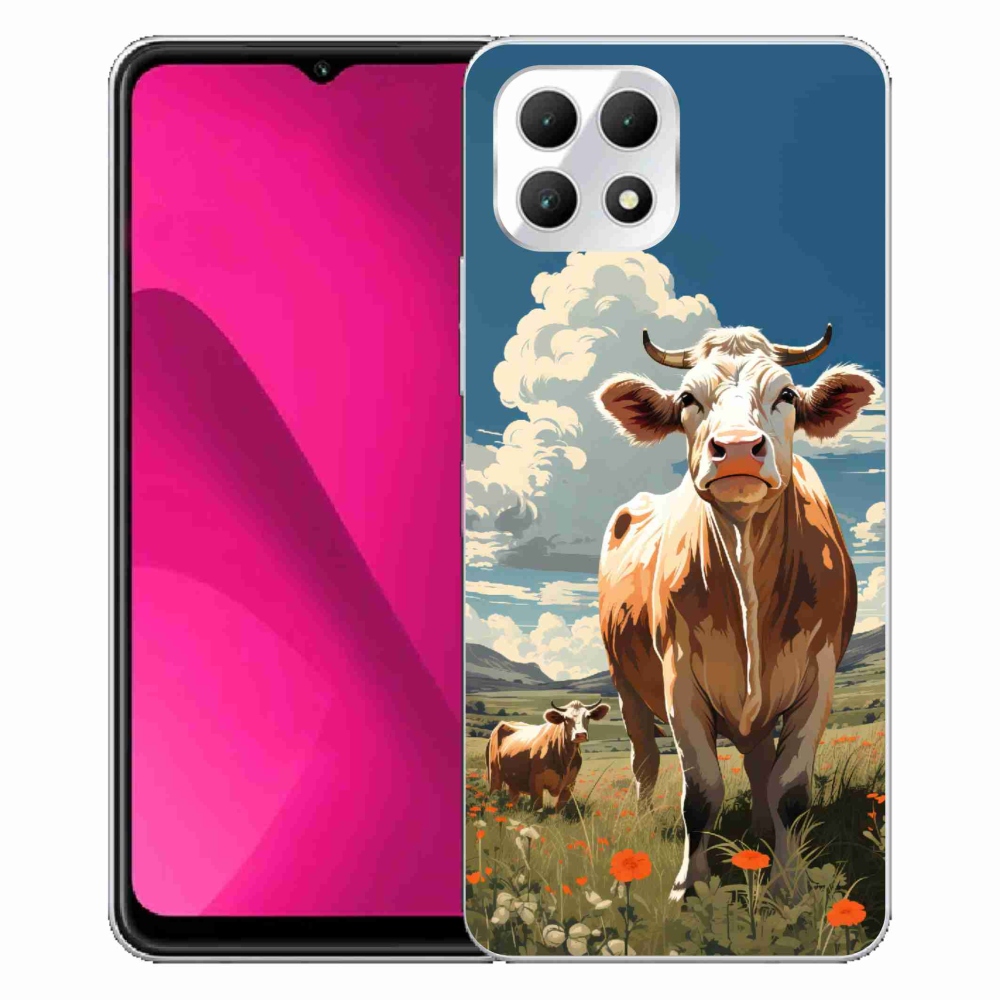 Gélový kryt mmCase na T-Mobile T Phone 2 - kravy na lúke