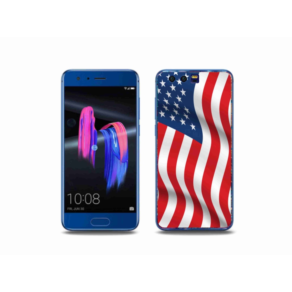 Gélový kryt mmCase na mobil Honor 9 - USA vlajka