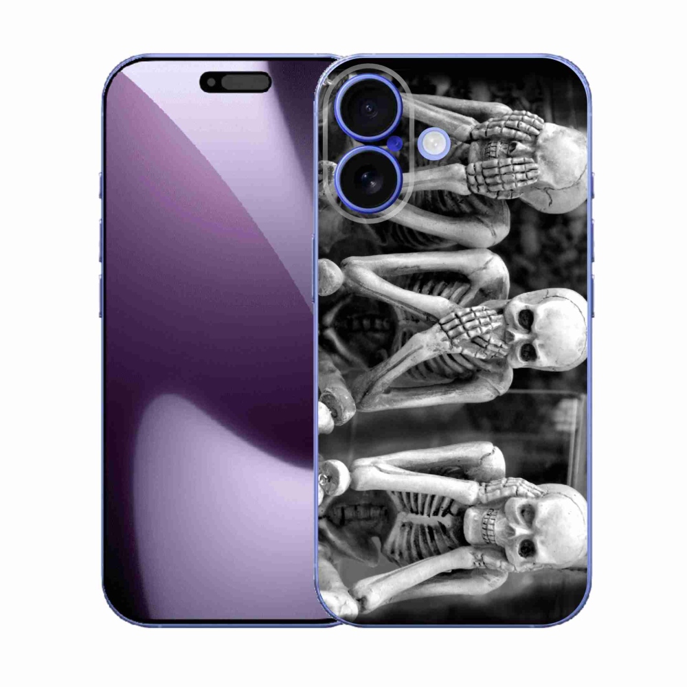 Gélový kryt mmCase na iPhone 17 - kostlivci