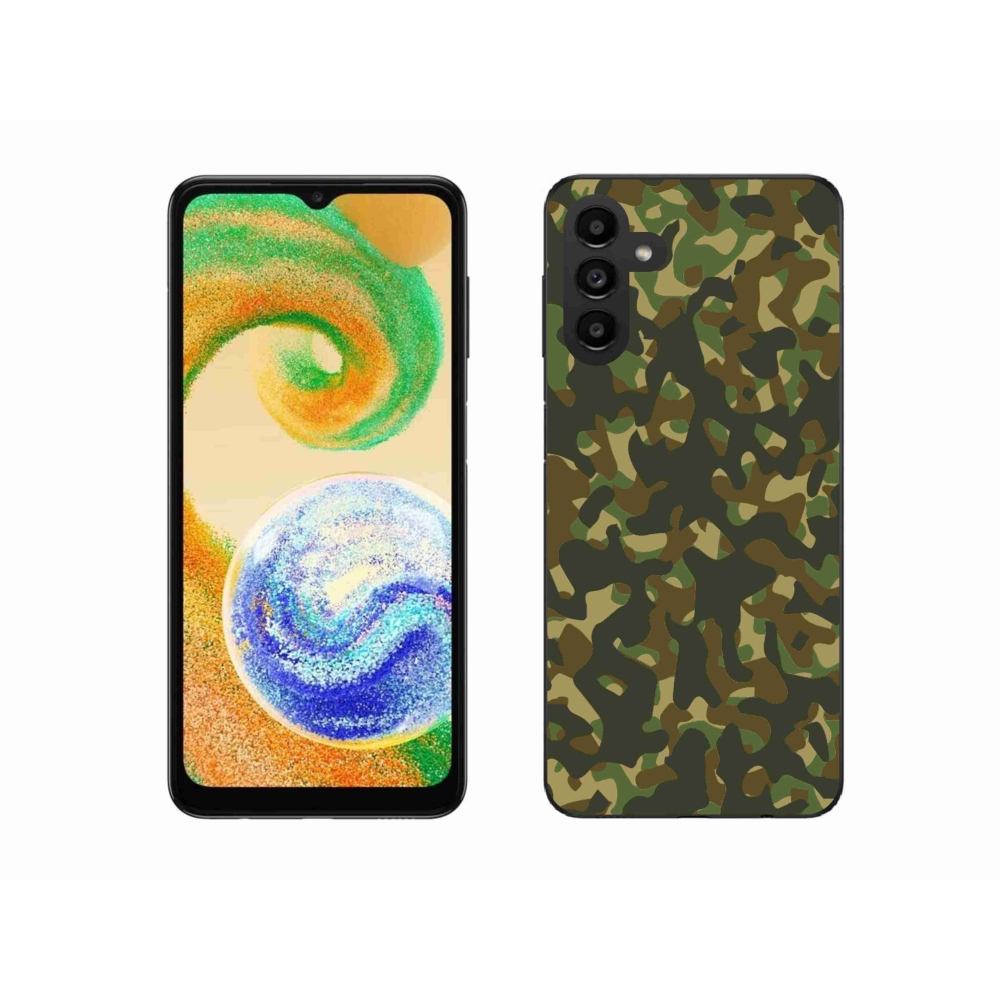 Gélový kryt mmCase na Samsung Galaxy A04s (164.7x76.7x9.1mm) - maskáčový vzor 1