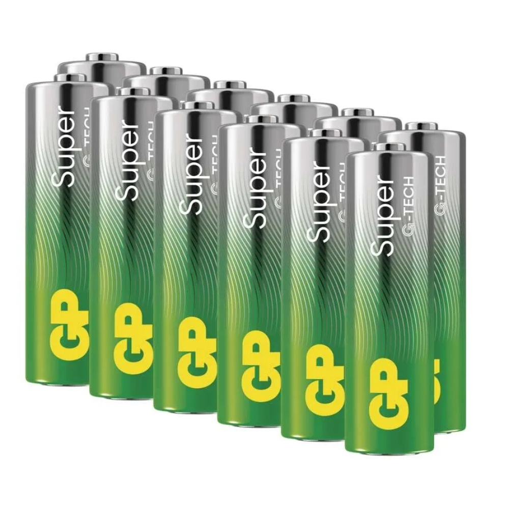 Alkalická batéria GP Super AA (LR6) - 12ks