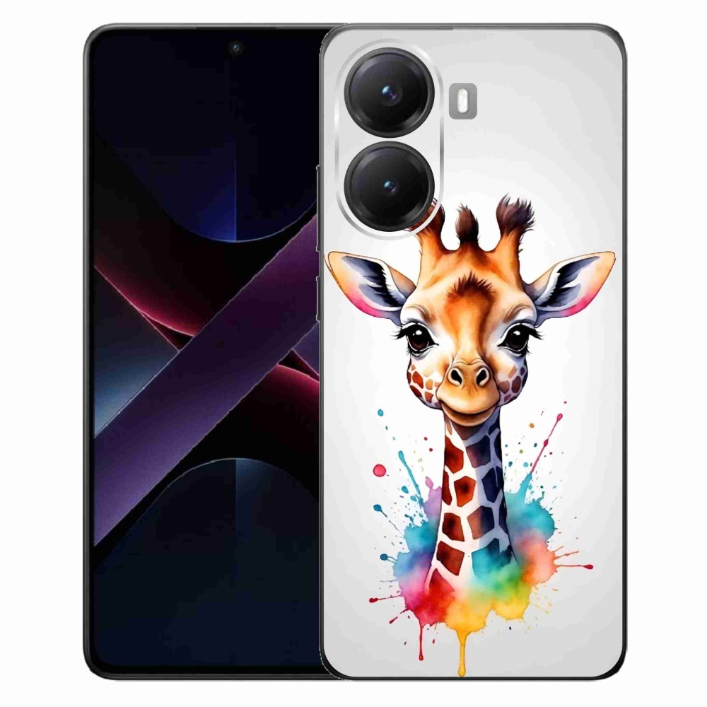 Gélový kryt mmCase na Xiaomi Poco X7 Pro 5G - žirafa 1