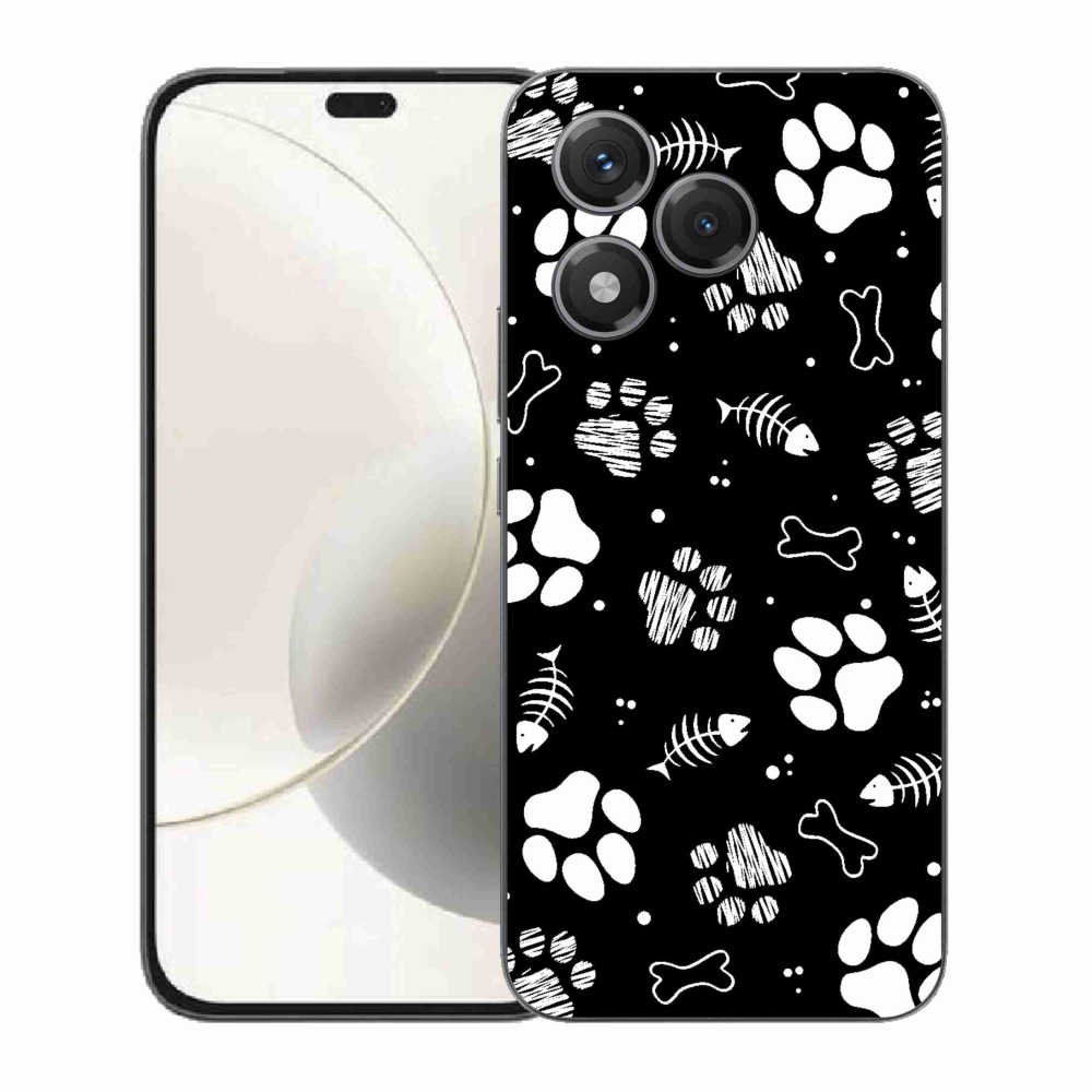 Gélový kryt mmCase na Honor 400 Lite - psie labky