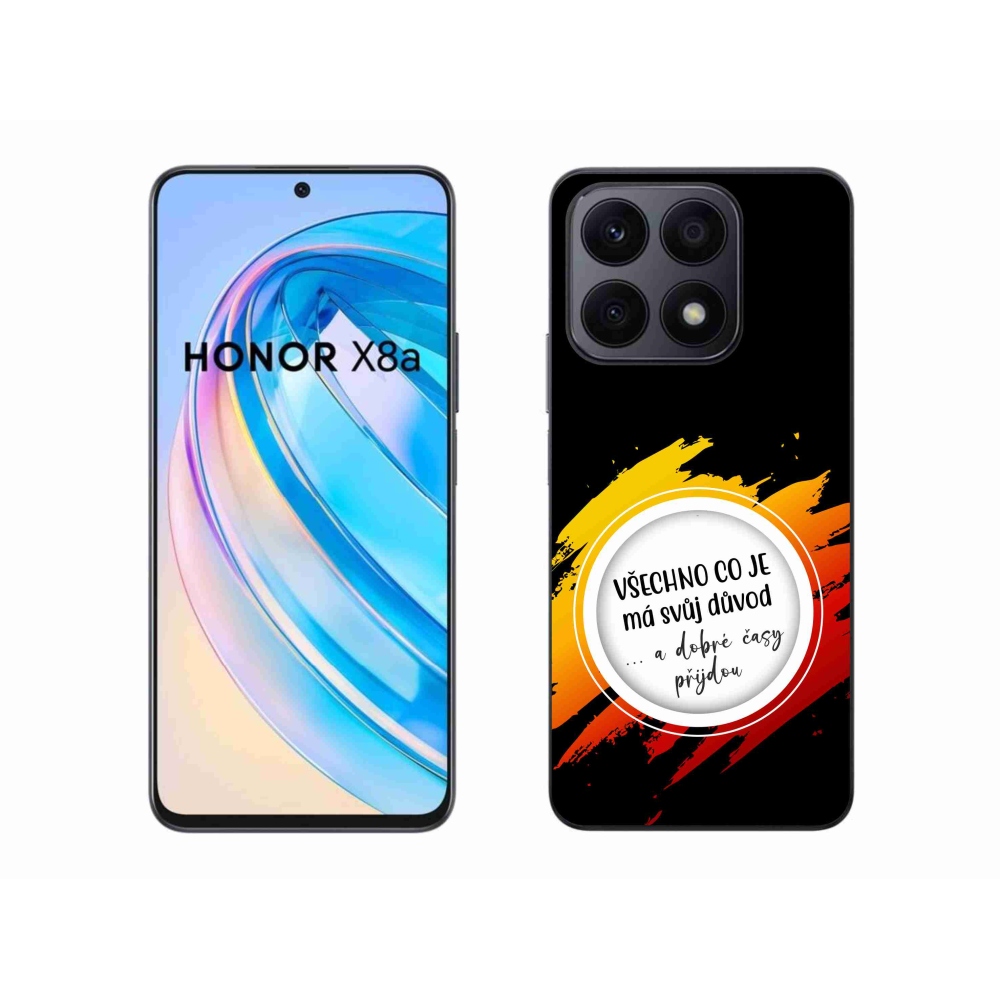 Gélový kryt mmCase na Honor X8a - citát 3 čierne pozadie