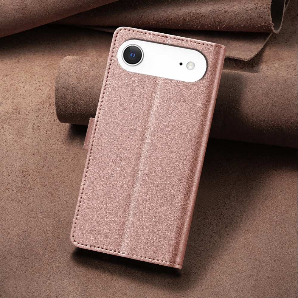 BINFEN knižkové púzdro na mobil iPhone 17 Air - ružovozlaté