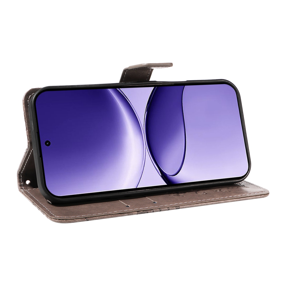 Big Butterfly knižkové púzdro na Xiaomi Poco F7 5G - šedé