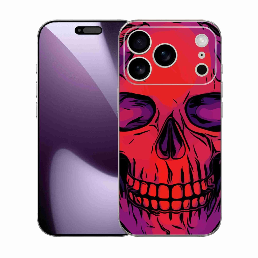 Gélový kryt mmCase na iPhone 17 Pro - lebka