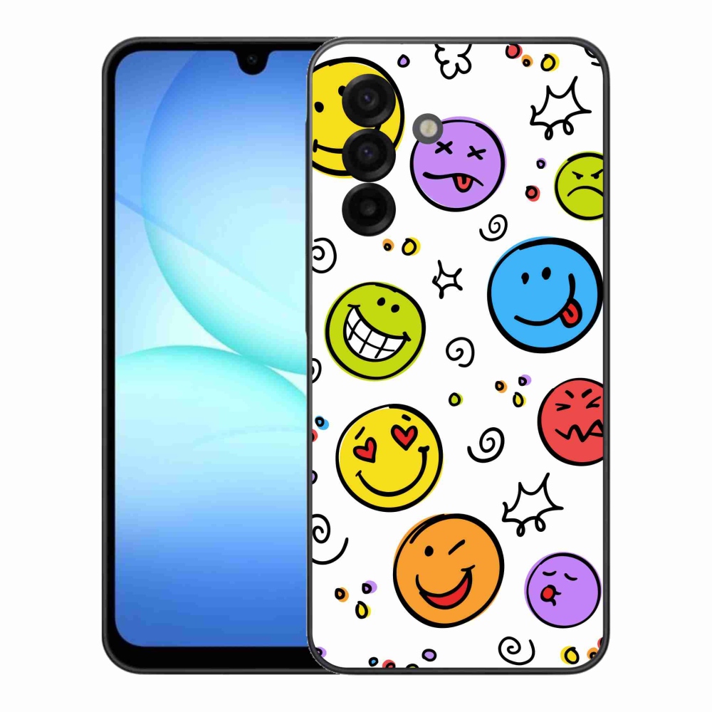 Gélový kryt mmCase na Samsung Galaxy A17 4G/5G - smajlíci