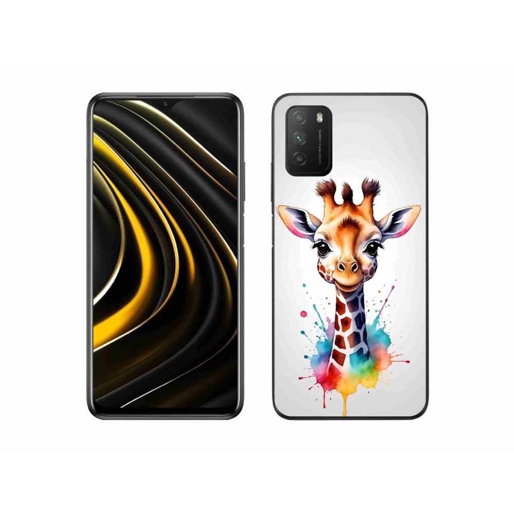 Gélový kryt mmCase na Xiaomi Poco M3 - žirafa 1