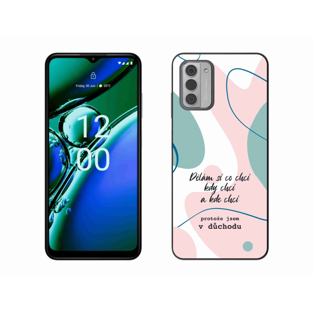 Gélový kryt mmCase na Nokia G42 - vtipný text 10 biele pozadie