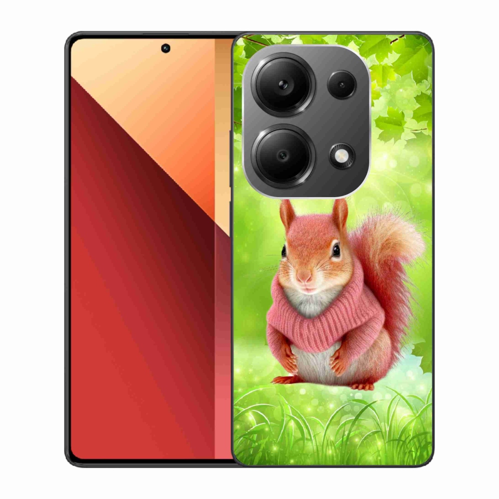 Gélový kryt mmCase na Xiaomi Redmi Note 13 Pro 4G/Poco M6 Pro - veverička vo svetri