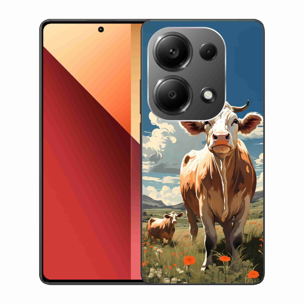 Gélový kryt mmCase na Xiaomi Redmi Note 13 Pro 4G/Poco M6 Pro - kravy na lúke
