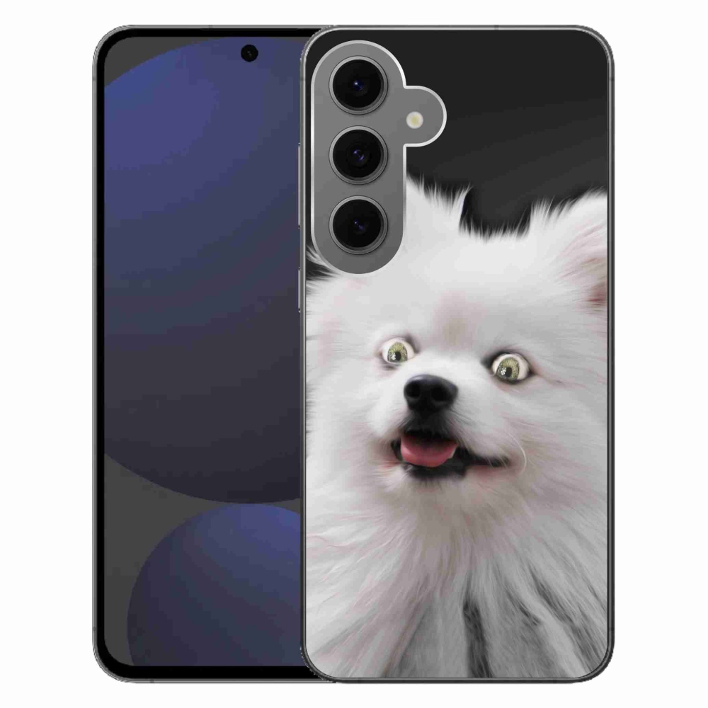 Gélový kryt mmCase na Samsung Galaxy S24 FE - biely špic