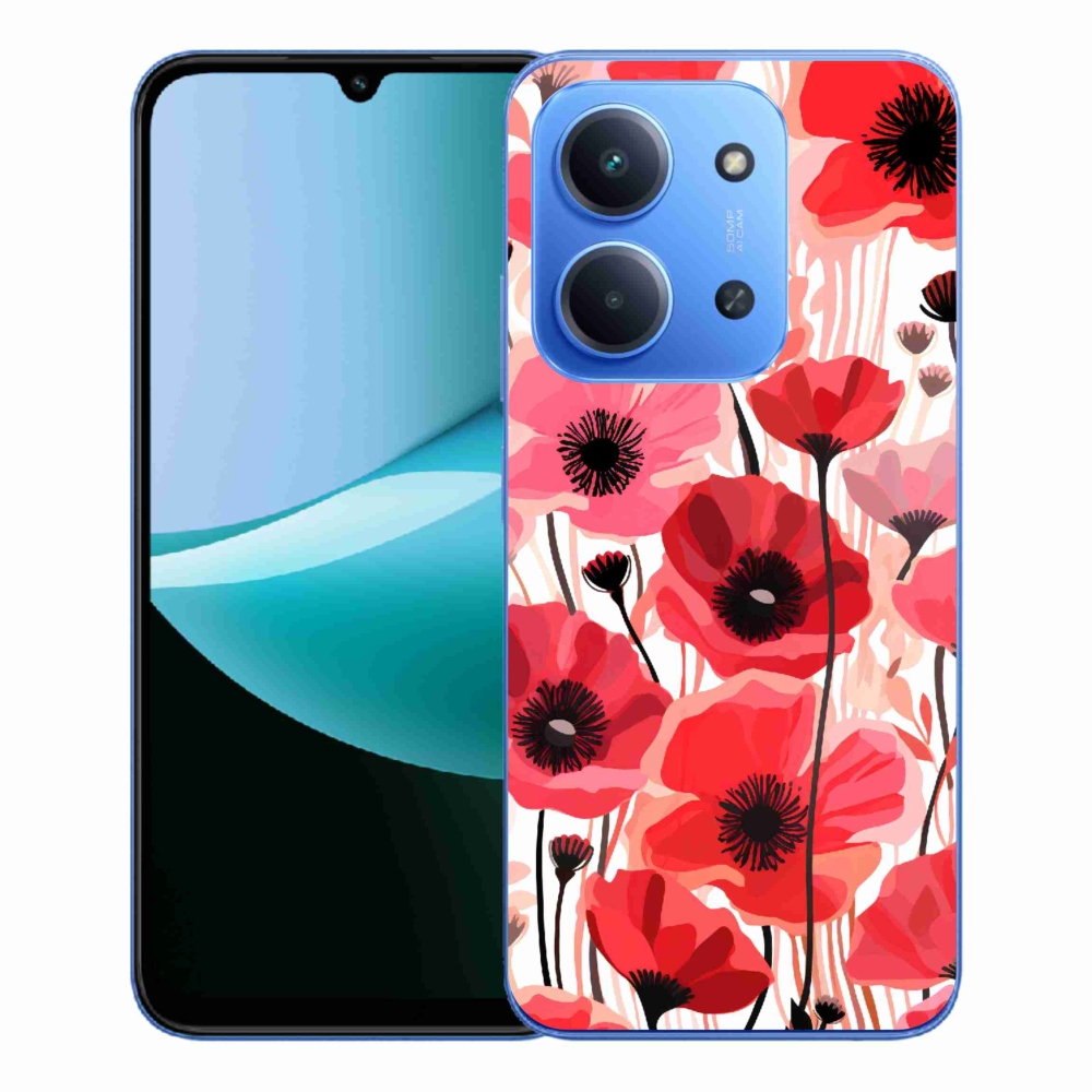 Gélový kryt mmCase na Xiaomi Redmi 15C 4G/5G (173mm) - vlčí mak 1