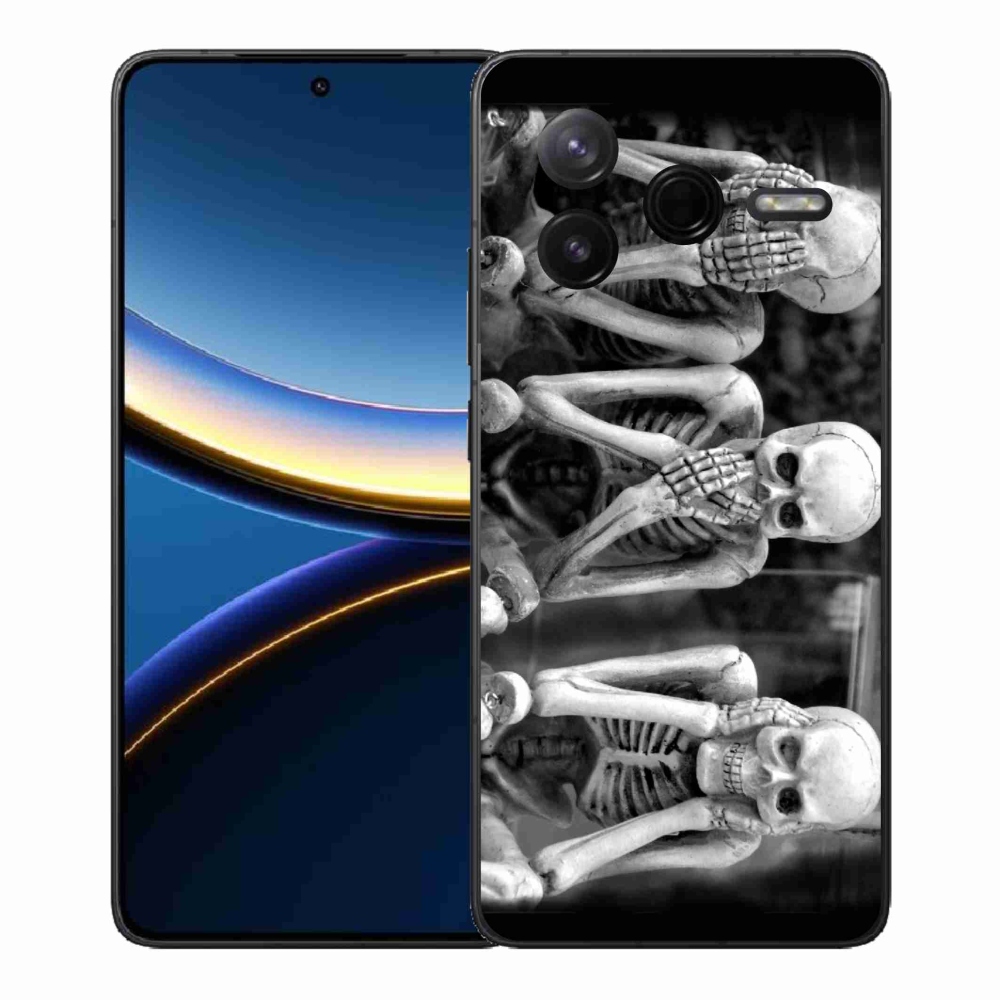 Gélový kryt mmCase na Xiaomi Poco F7 Pro - kostlivci