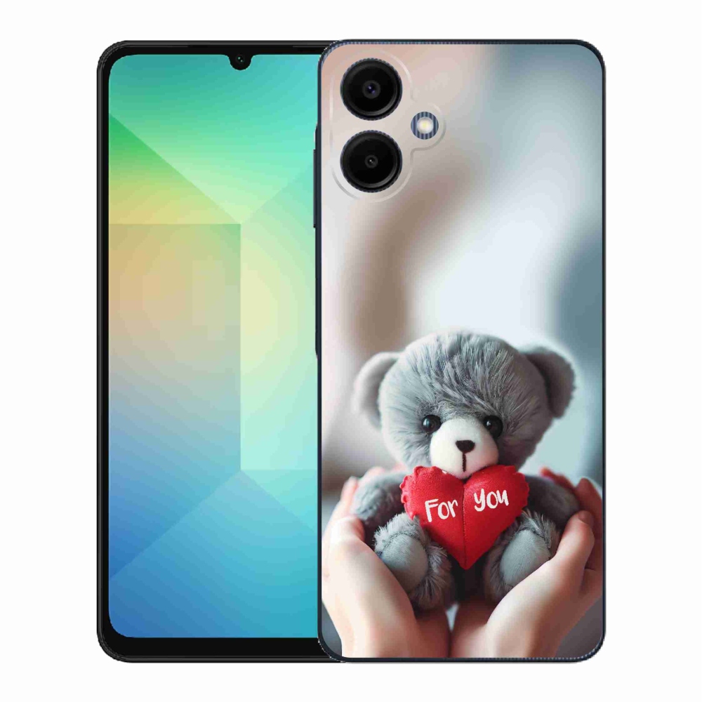 Gélový kryt mmCase na Samsung Galaxy A06 4G - medvedík pre zamilovaných