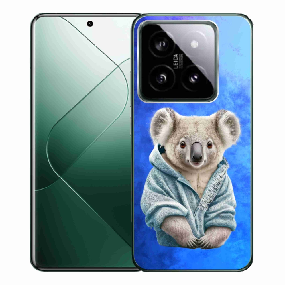 Gélový kryt mmCase na Xiaomi 14 Pro - koala vo svetri