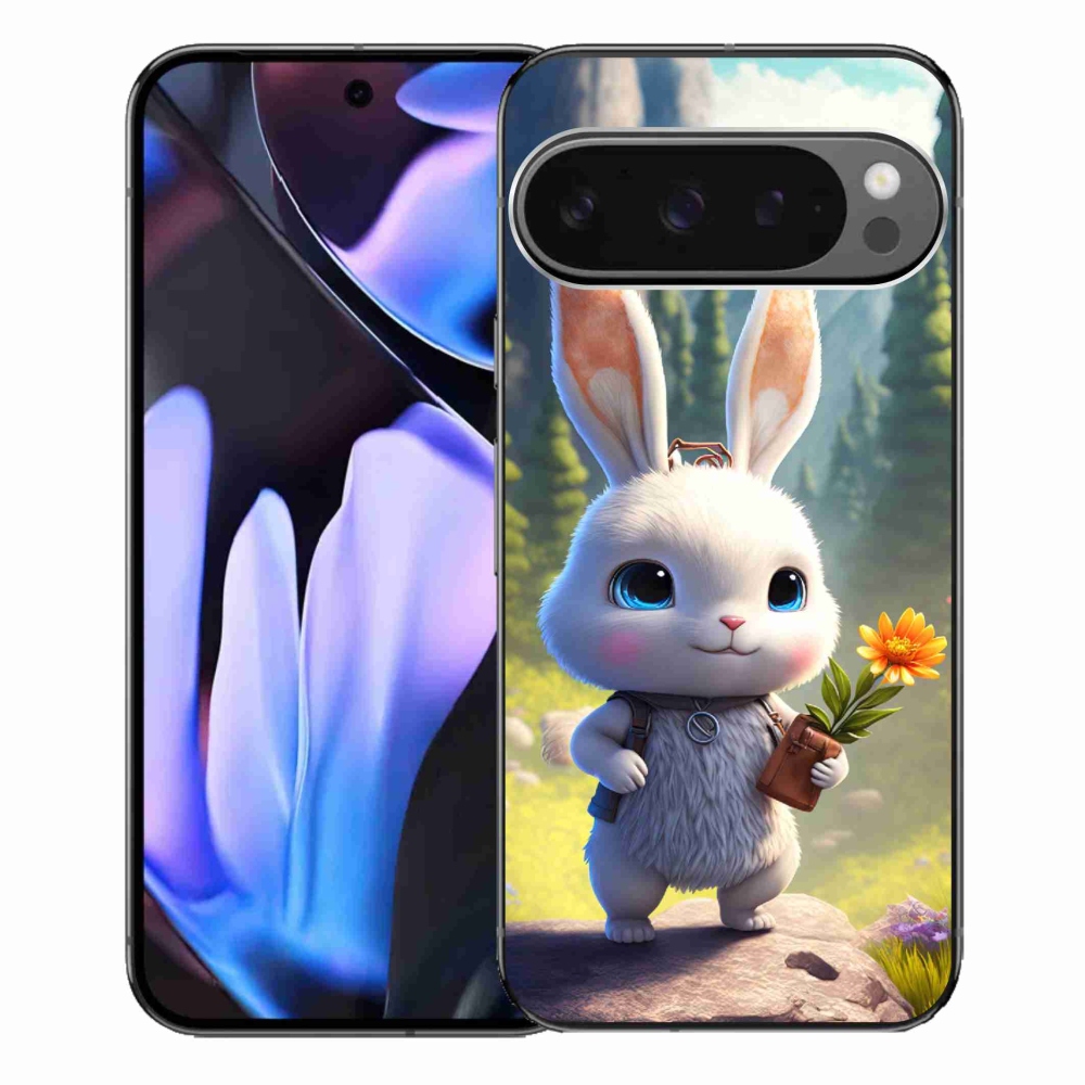 Gélový kryt mmCase na Google Pixel 9 Pro XL - roztomilý zajačik