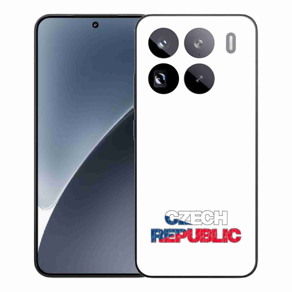 Gélový kryt mmCase na Xiaomi 15 Pro - Czech Republic biele pozadie