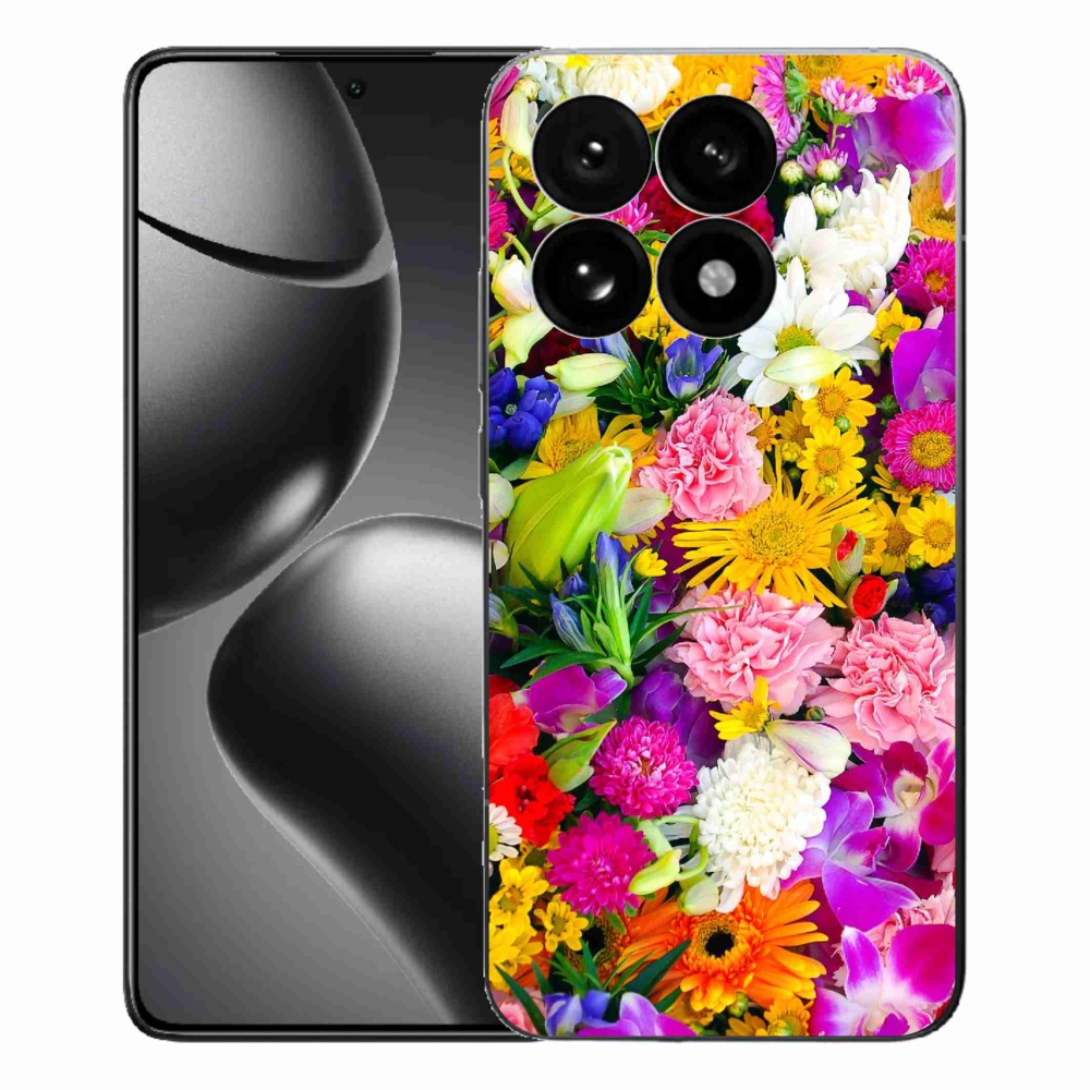Gélový kryt mmCase na Xiaomi 15T - kvety 12