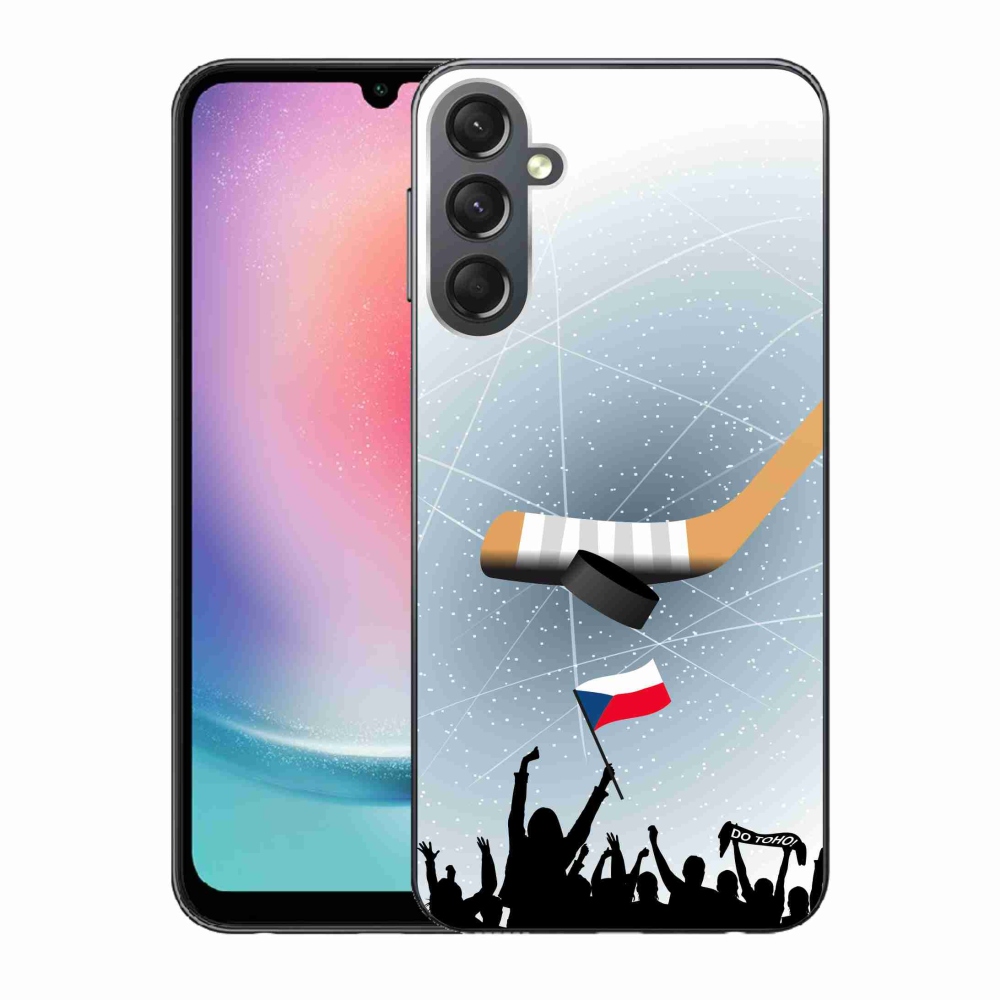 Gélový kryt mmCase na Samsung Galaxy A24 - fanúšikovia hokeja