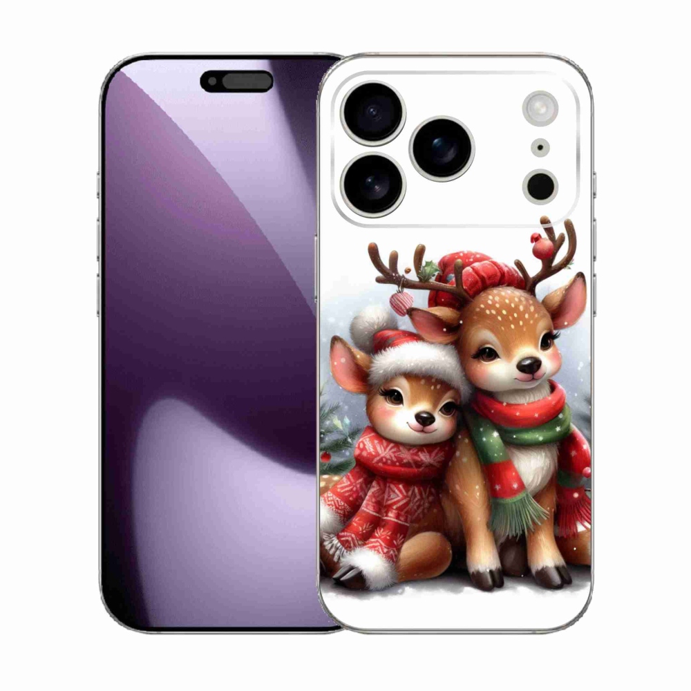 Gélový kryt mmCase na iPhone 17 Pro - vianočné soby