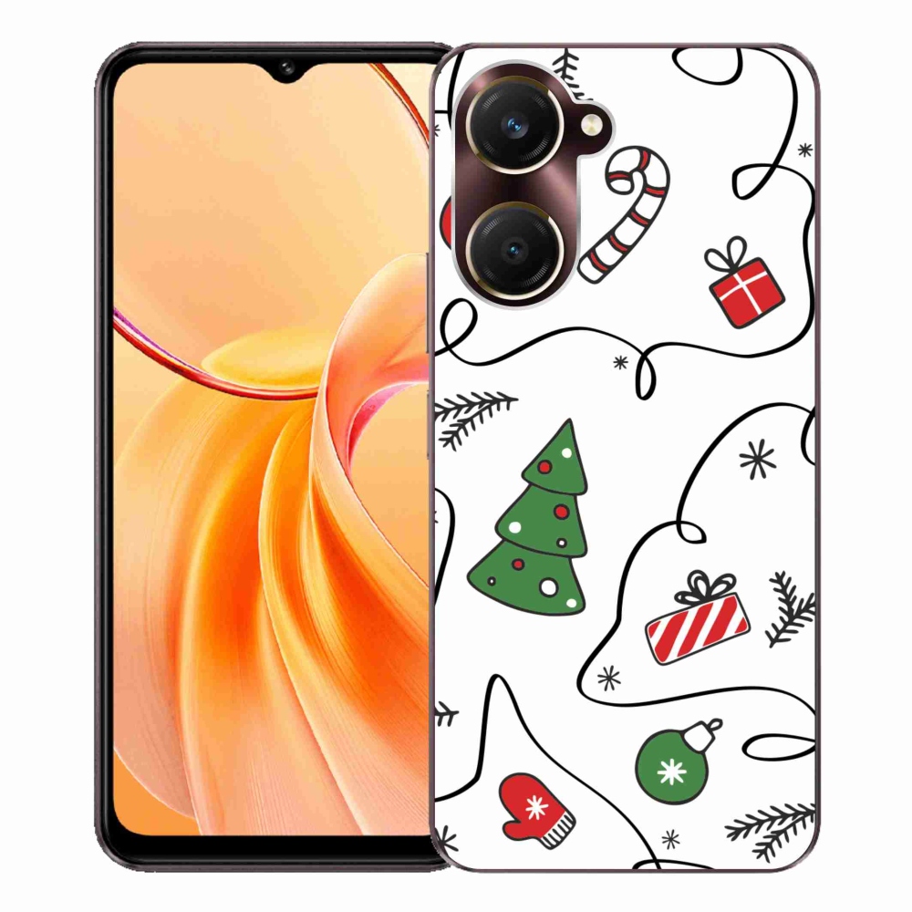 Gélový kryt mmCase na Vivo Y28s 5G - vianočné motívy