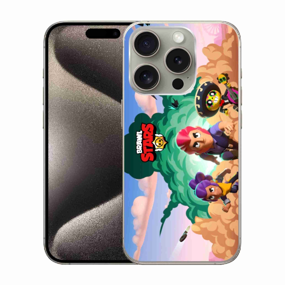 Gélový kryt mmCase na iPhone 15 Pro - brawl stars