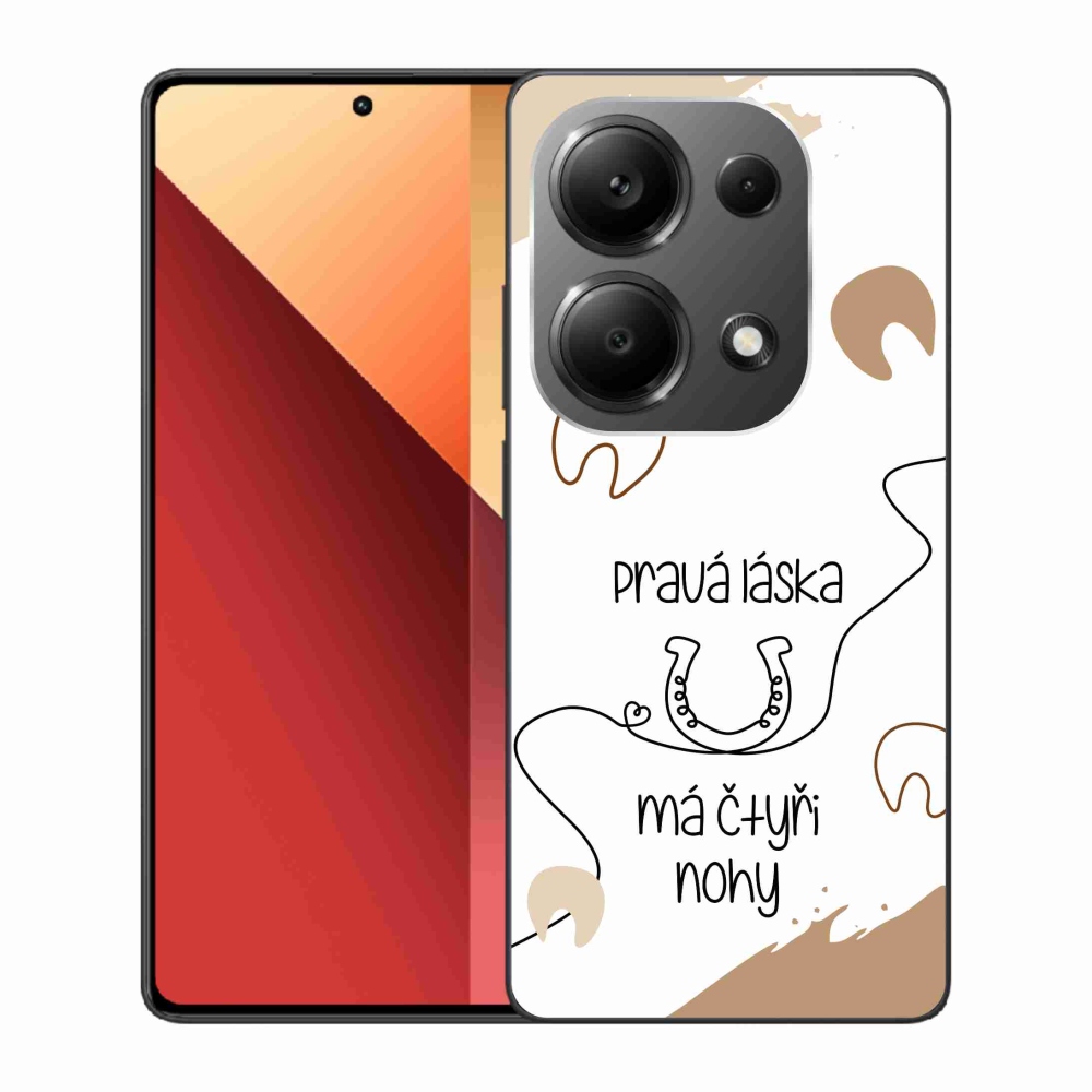 Gélový kryt mmCase na Xiaomi Redmi Note 13 Pro 4G/Poco M6 Pro - konský motív biele pozadie