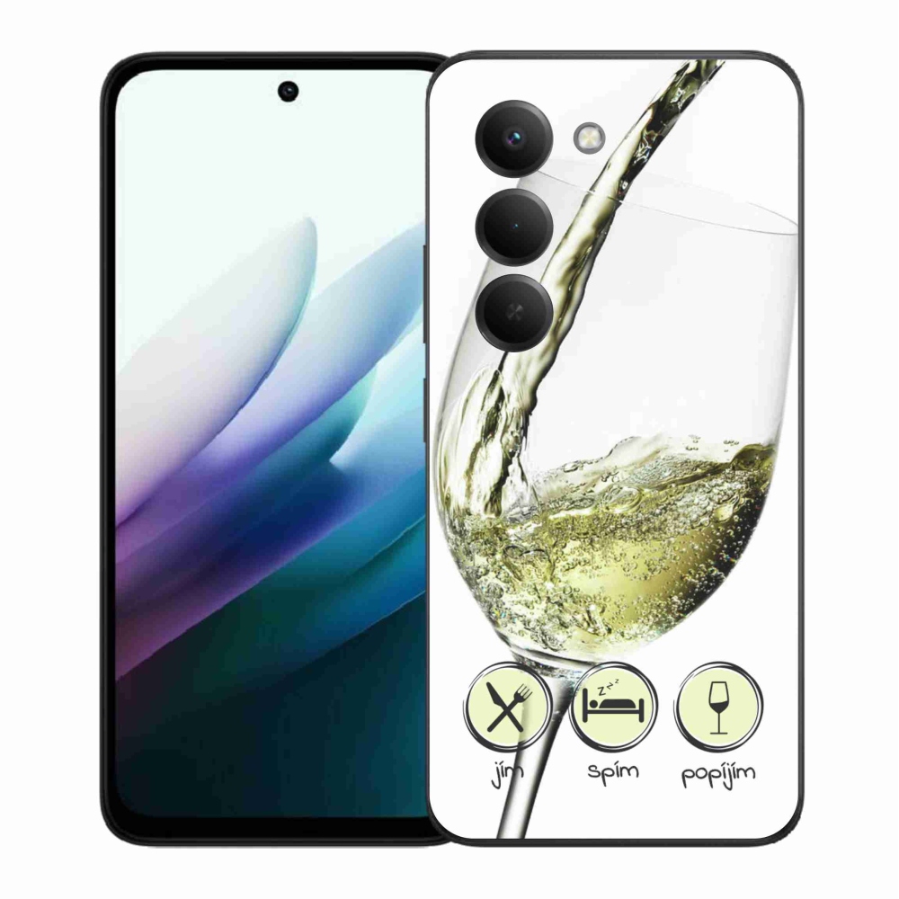 Gélový kryt mmCase na Xiaomi Redmi 15 4G/5G (171mm) - pohár vína bielej