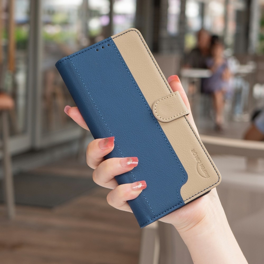 BNF DUO knižkové púzdro na Samsung Galaxy S25 Edge - modré