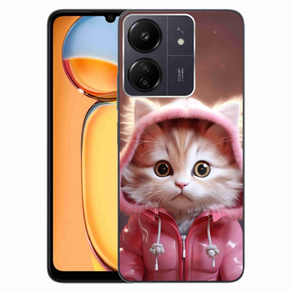 Gélový kryt mmCase na Xiaomi Poco C65/Redmi 13C - roztomilé mačiatko 3