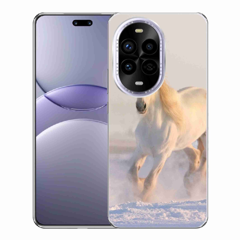 Gélový kryt mmCase na Huawei Nova 13 Pro 5G - kôň v snehu