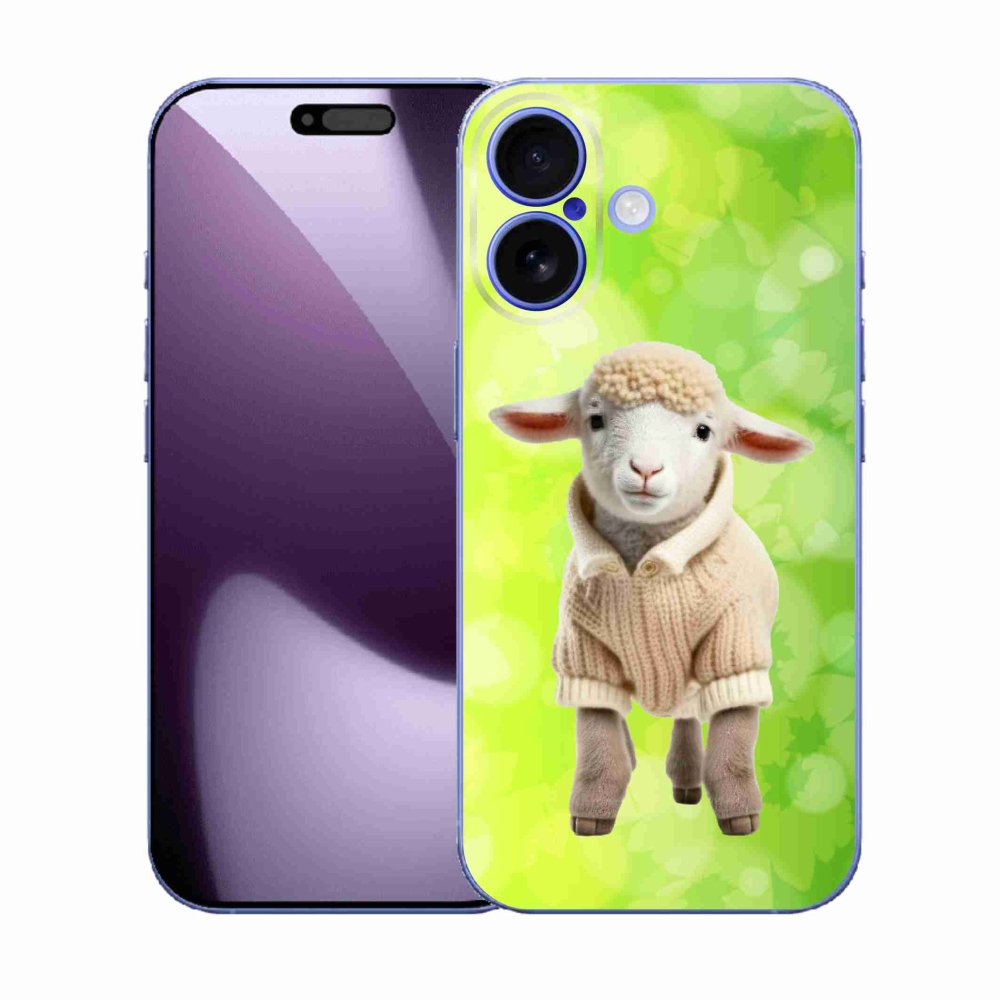 Gélový kryt mmCase na iPhone 17 - jahňa vo svetri