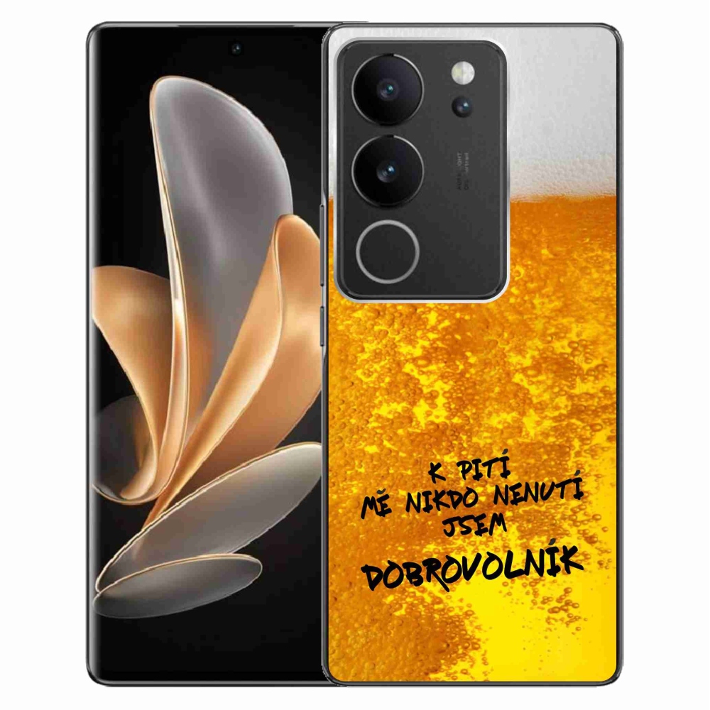 Gélový kryt mmCase na Vivo V29 5G - pivný motív 4