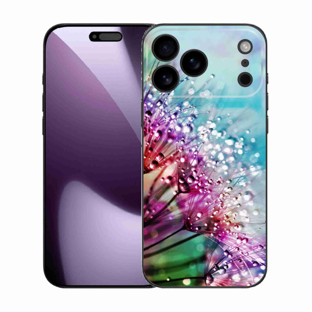Gélový kryt mmCase na iPhone 17 Pro Max - farebné kvety
