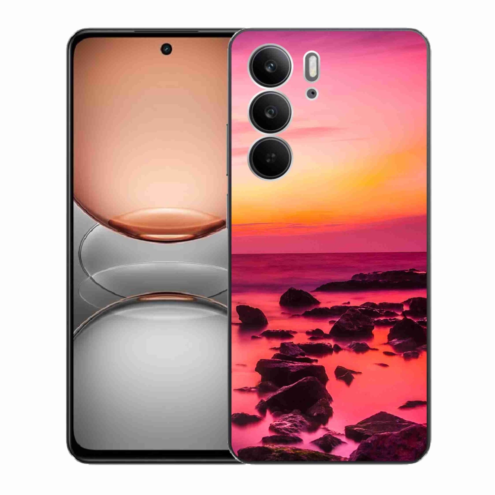 Gélový kryt mmCase na Realme C75 - more a žiara