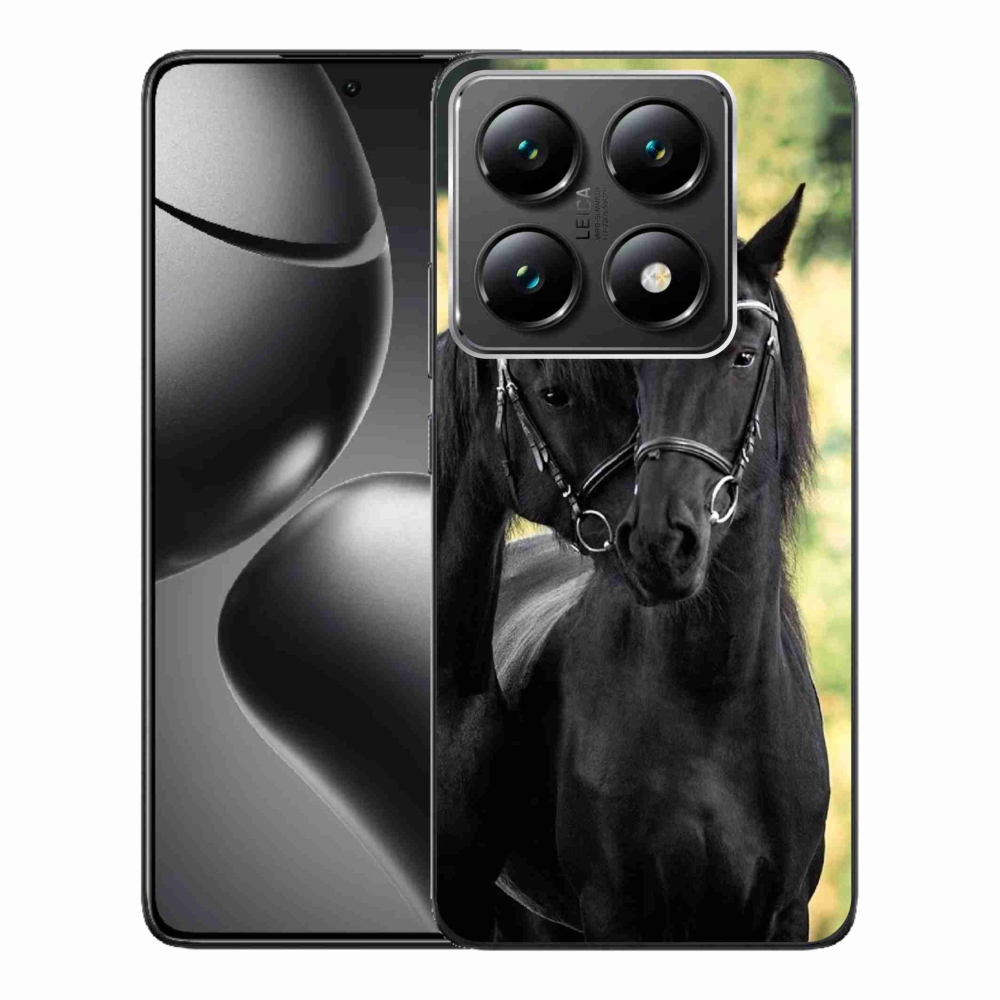 Gélový kryt mmCase na Xiaomi 14T Pro - dva čierne kone
