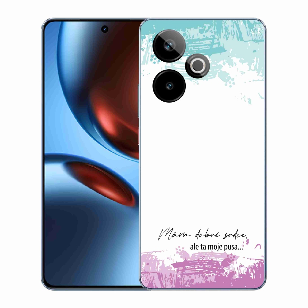 Gélový kryt mmCase na Realme GT 7 5G/GT 7T 5G - vtipný text 3 biele pozadie