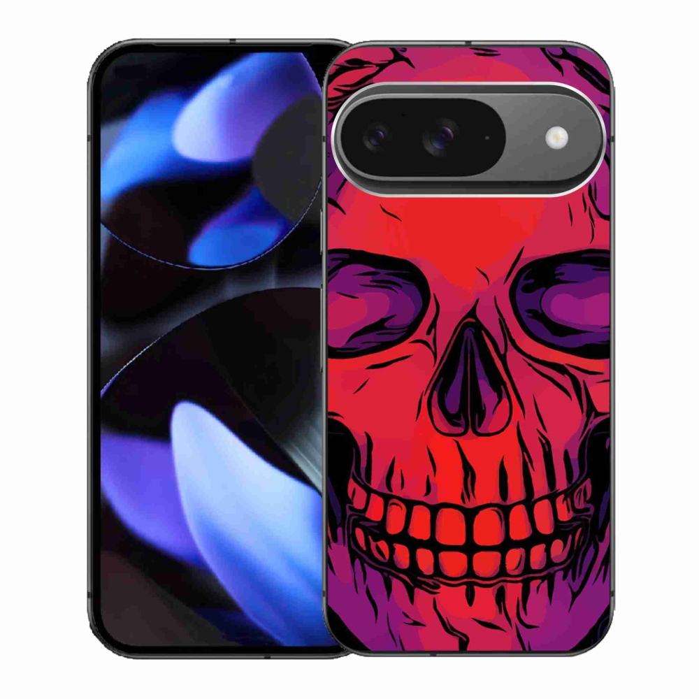 Gélový obal mmCase na Google Pixel 9/9 Pro - lebka