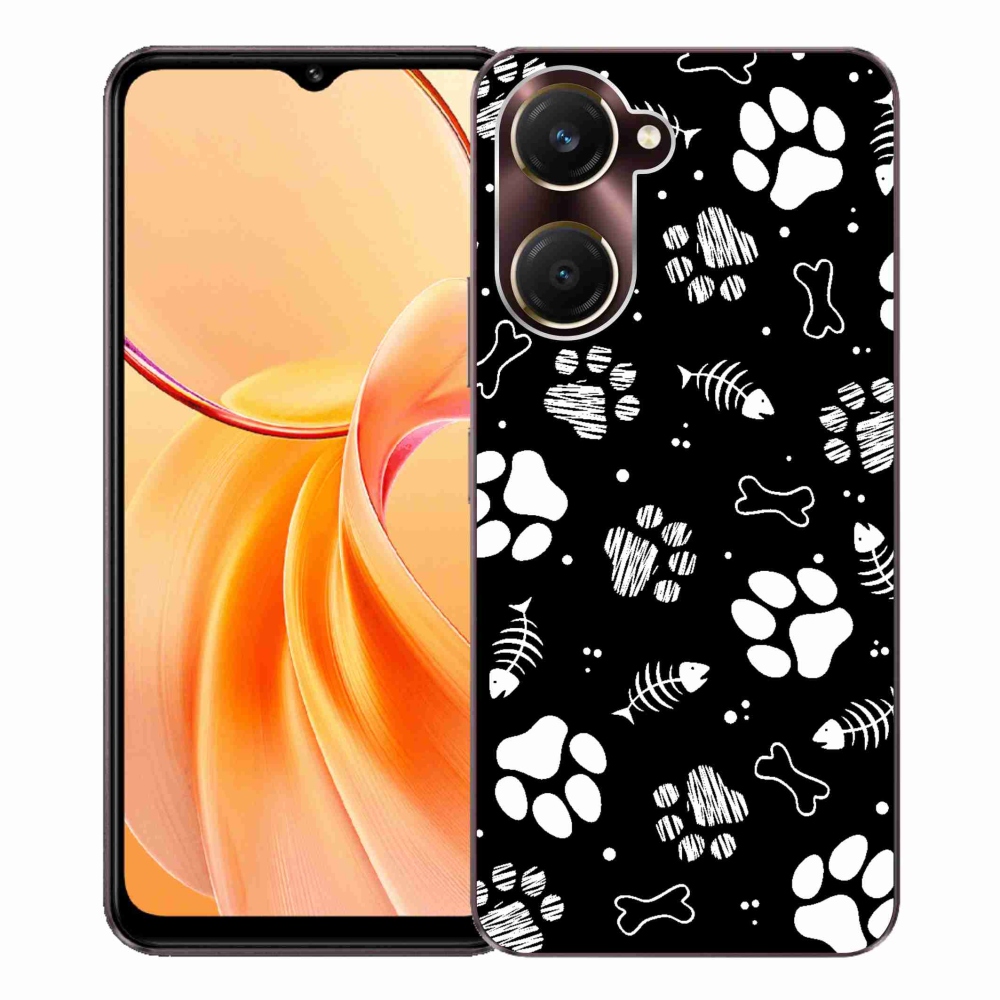 Gélový kryt mmCase na Vivo Y28s 5G - psie labky